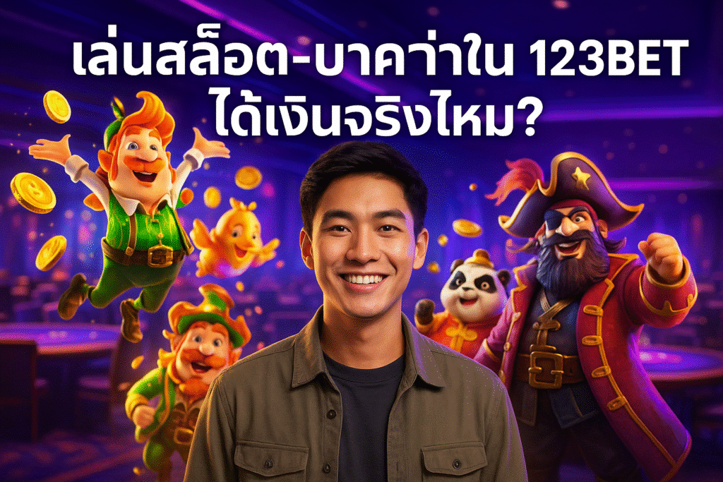 เล่นสล็อต-บาคาร่าใน 123BET ได้เงินจริงไหม?