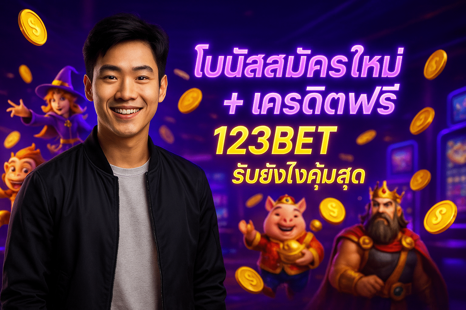 โบนัสสมัครใหม่ + เครดิตฟรี 123BET รับยังไงคุ้มสุด