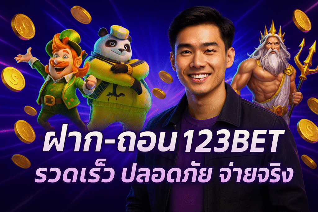 ฝาก-ถอน 123BET รวดเร็ว ปลอดภัย จ่ายจริง