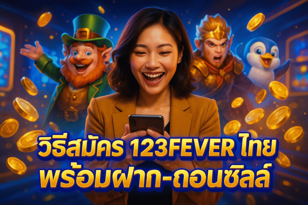 วิธีสมัคร 123FEVER ไทย พร้อมฝาก-ถอนชิลล์