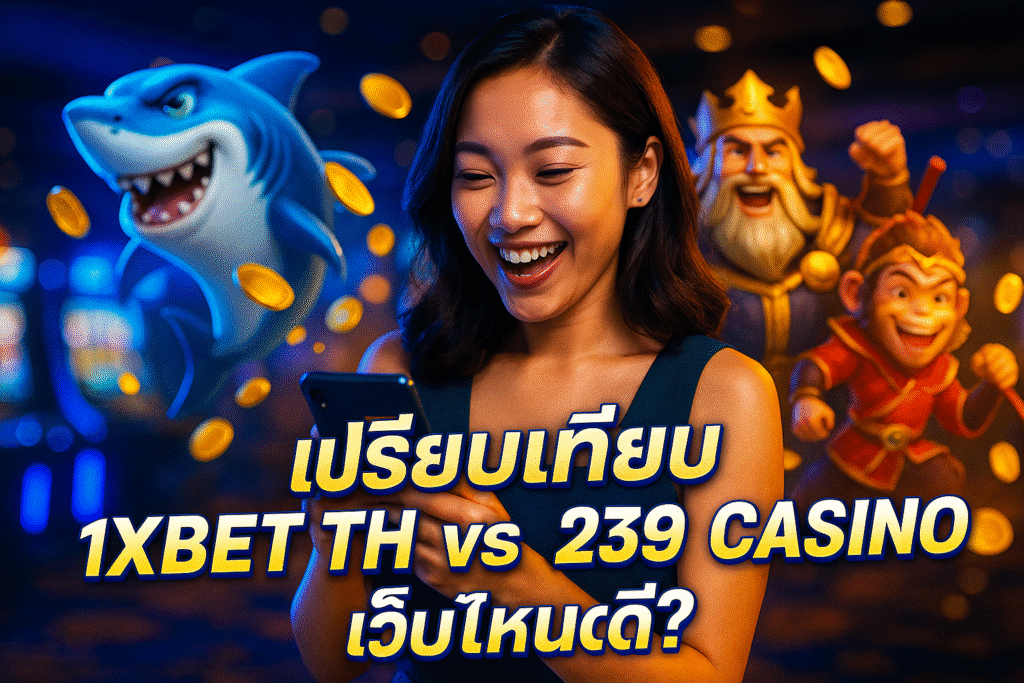 เปรียบเทียบ 1XBET TH vs 239 CASINO เว็บไหนดี?